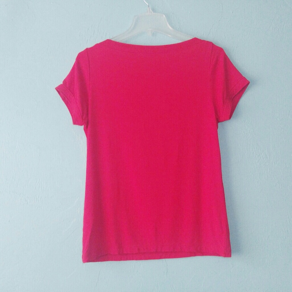 Pendleton Red Boatneck Top Medium - image 2